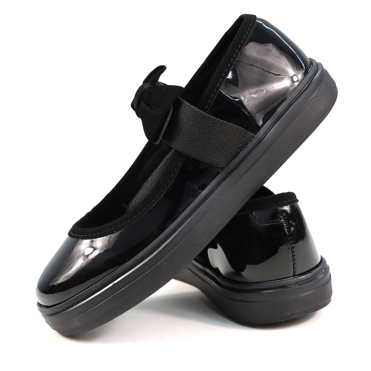 Foto 5 pulgar | Zapato Escolar Karsten Negro Charol Moño Para Niña