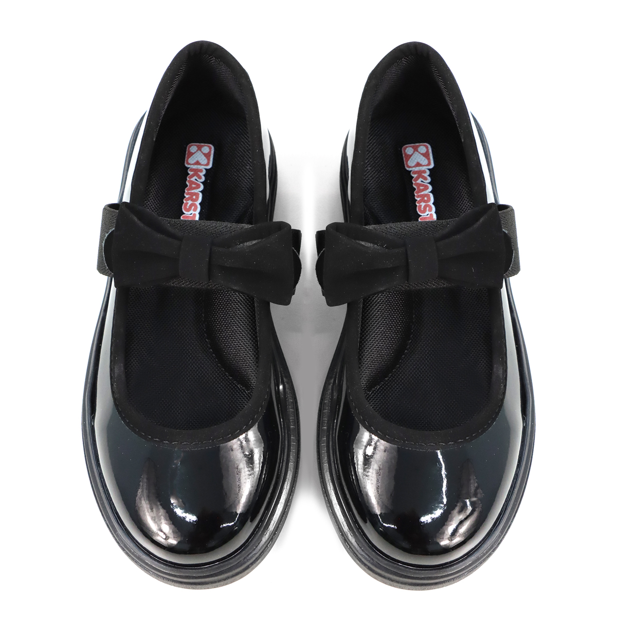 Foto 6 pulgar | Zapato Escolar Karsten Negro Charol Moño Para Niña