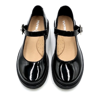 Foto 2 | Zapato Escolar Yuyin Charol Negro Para Niña