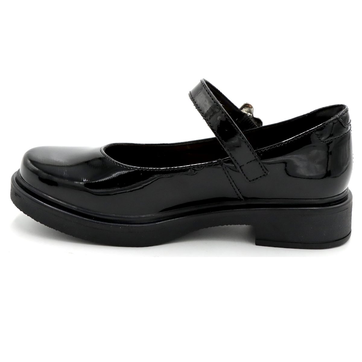 Foto 8 pulgar | Zapato Escolar Yuyin Charol Negro Para Niña