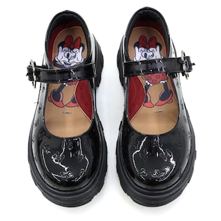 Foto 7 | Zapato Escolar Disney Minnie Mouse Chunky Charol Para Niña