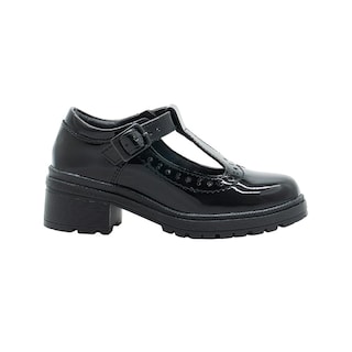Foto 3 | Zapato Escolar Bambino Para Niña Hebilla Charol Negro Negro