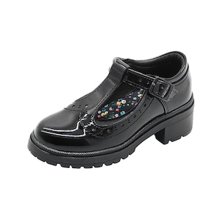 Foto 4 | Zapato Escolar Bambino Para Niña Hebilla Charol Negro Negro