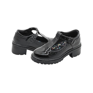 Foto 5 | Zapato Escolar Bambino Para Niña Hebilla Charol Negro Negro