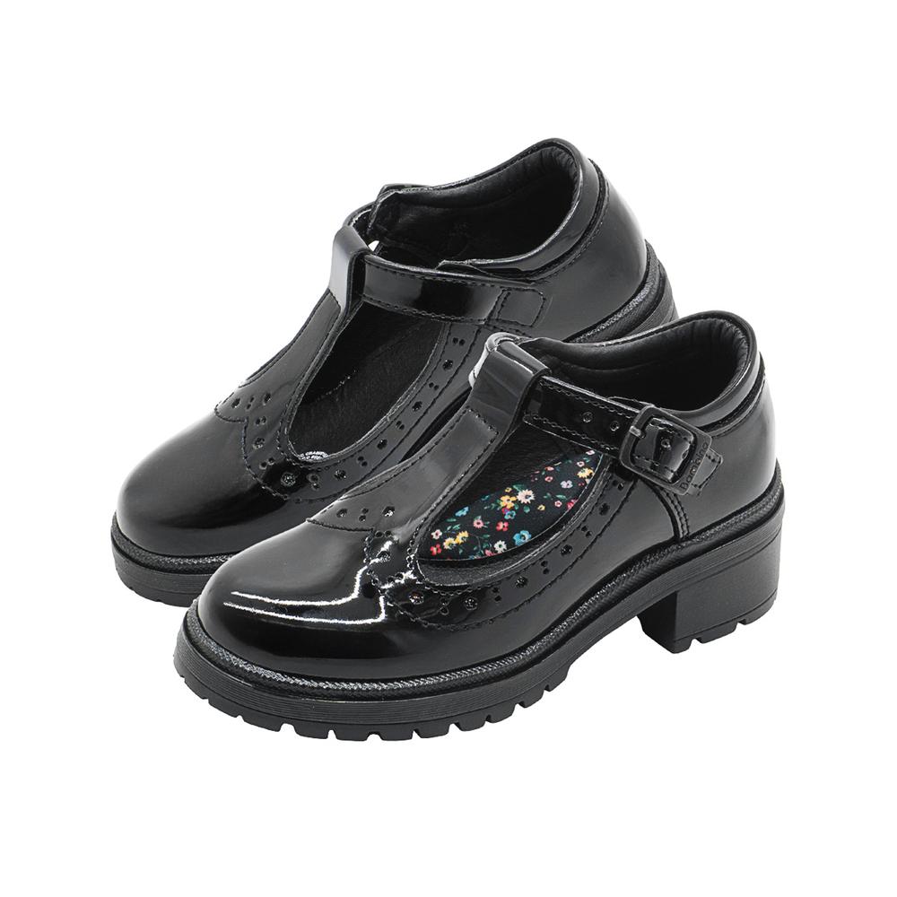 Foto 7 pulgar | Zapato Escolar Bambino Para Niña Hebilla Charol Negro Negro