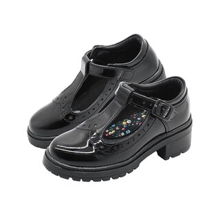 Foto 6 | Zapato Escolar Bambino Para Niña Hebilla Charol Negro Negro