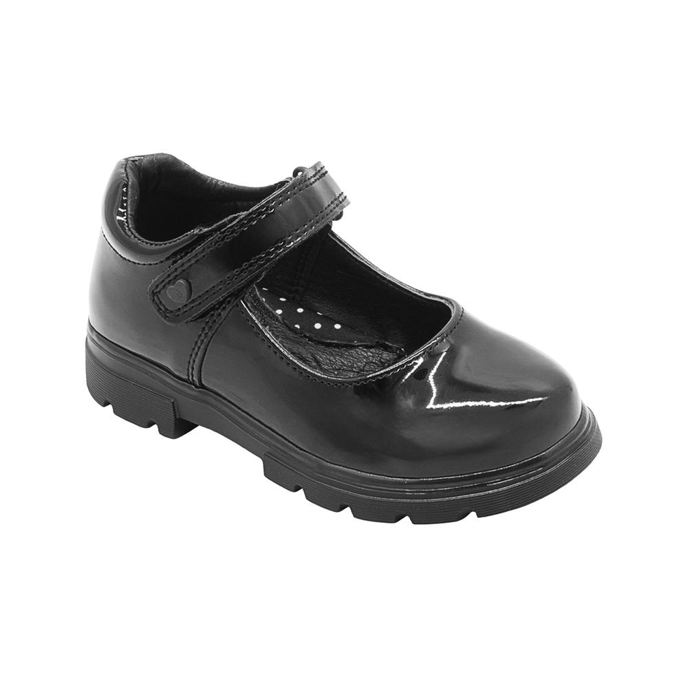 Foto 2 pulgar | Zapato Escolar Para Niña Bambino Charol Negro Contactel Negro