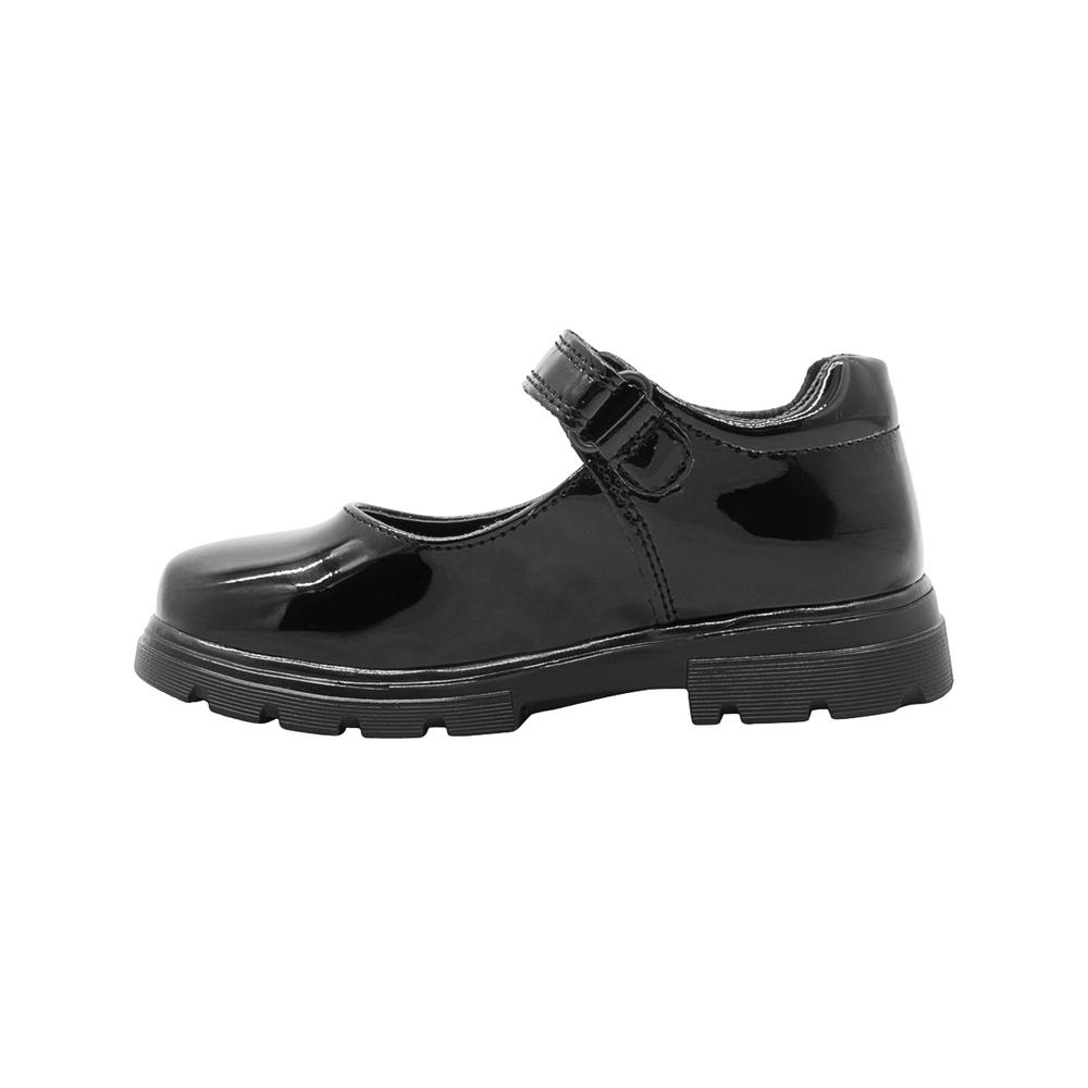 Foto 3 pulgar | Zapato Escolar Para Niña Bambino Charol Negro Contactel Negro
