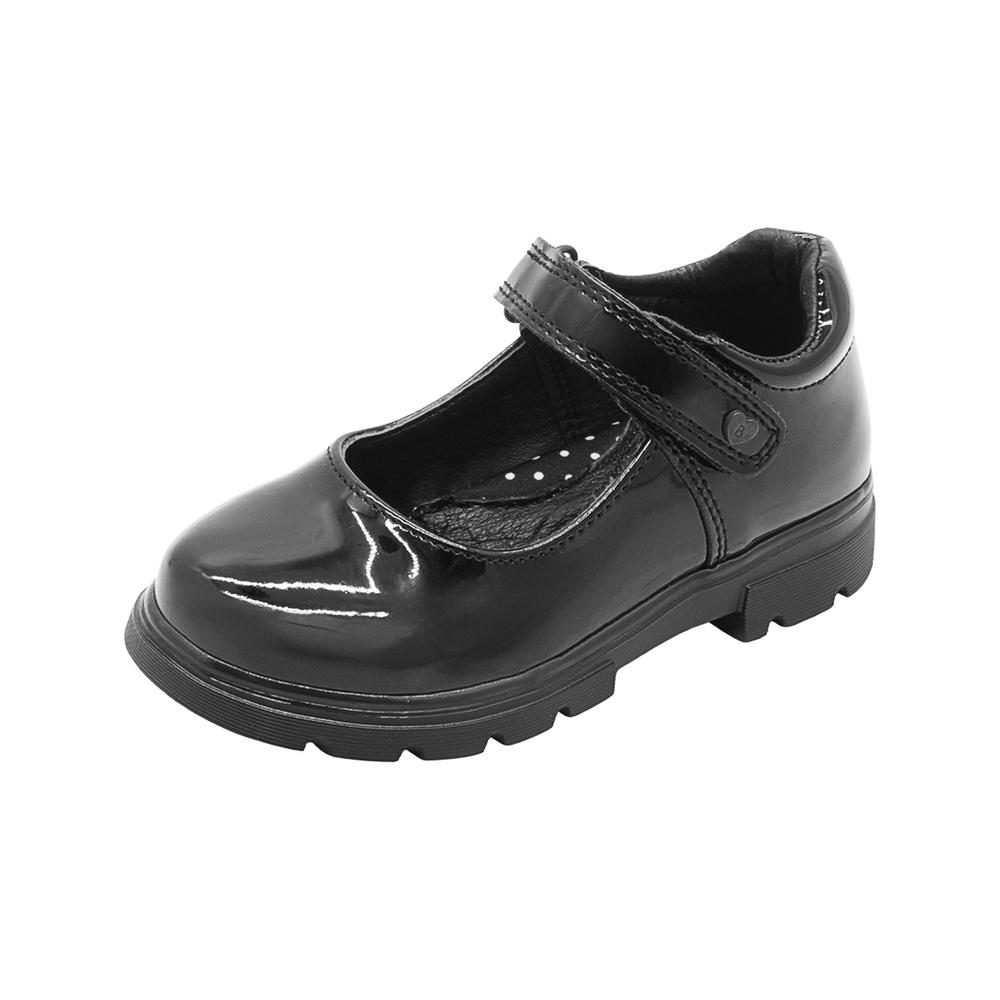 Foto 5 pulgar | Zapato Escolar Para Niña Bambino Charol Negro Contactel Negro