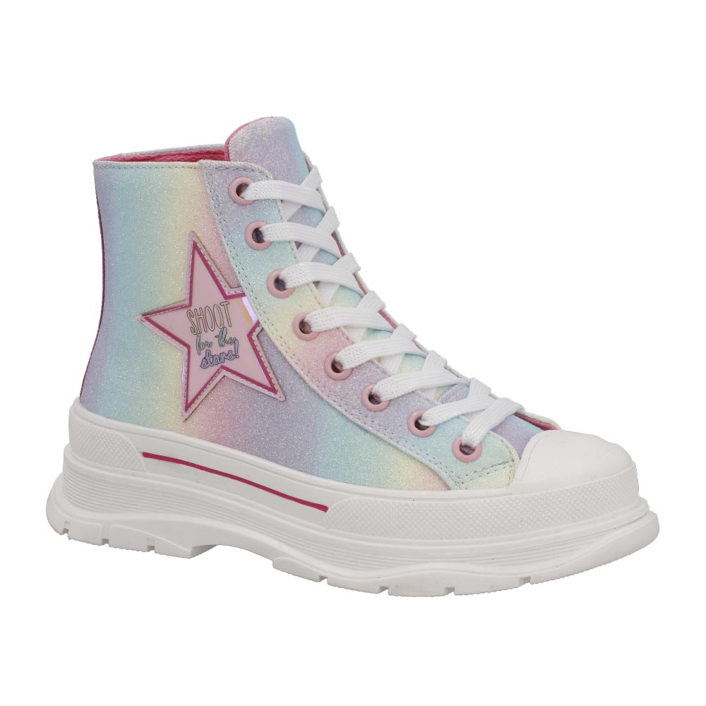 Foto 1 | Tenis Bambino N3887 Multicolor Para Niña Tipo Botin Talla 18 Al 23