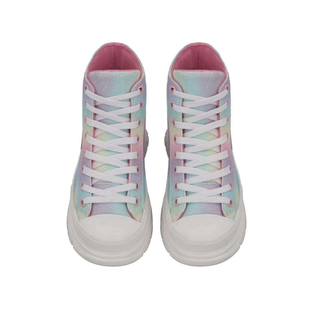 Foto 7 pulgar | Tenis Bambino N3887 Multicolor Para Niña Tipo Botin Talla 18 Al 23