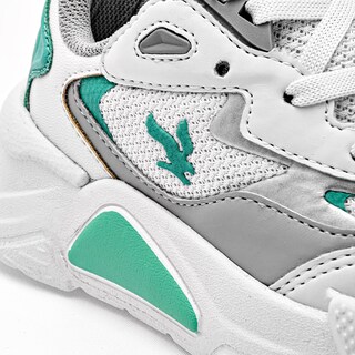 Foto 4 | American Fire Tenis Urbano Para Niña Blanco Plata Verde