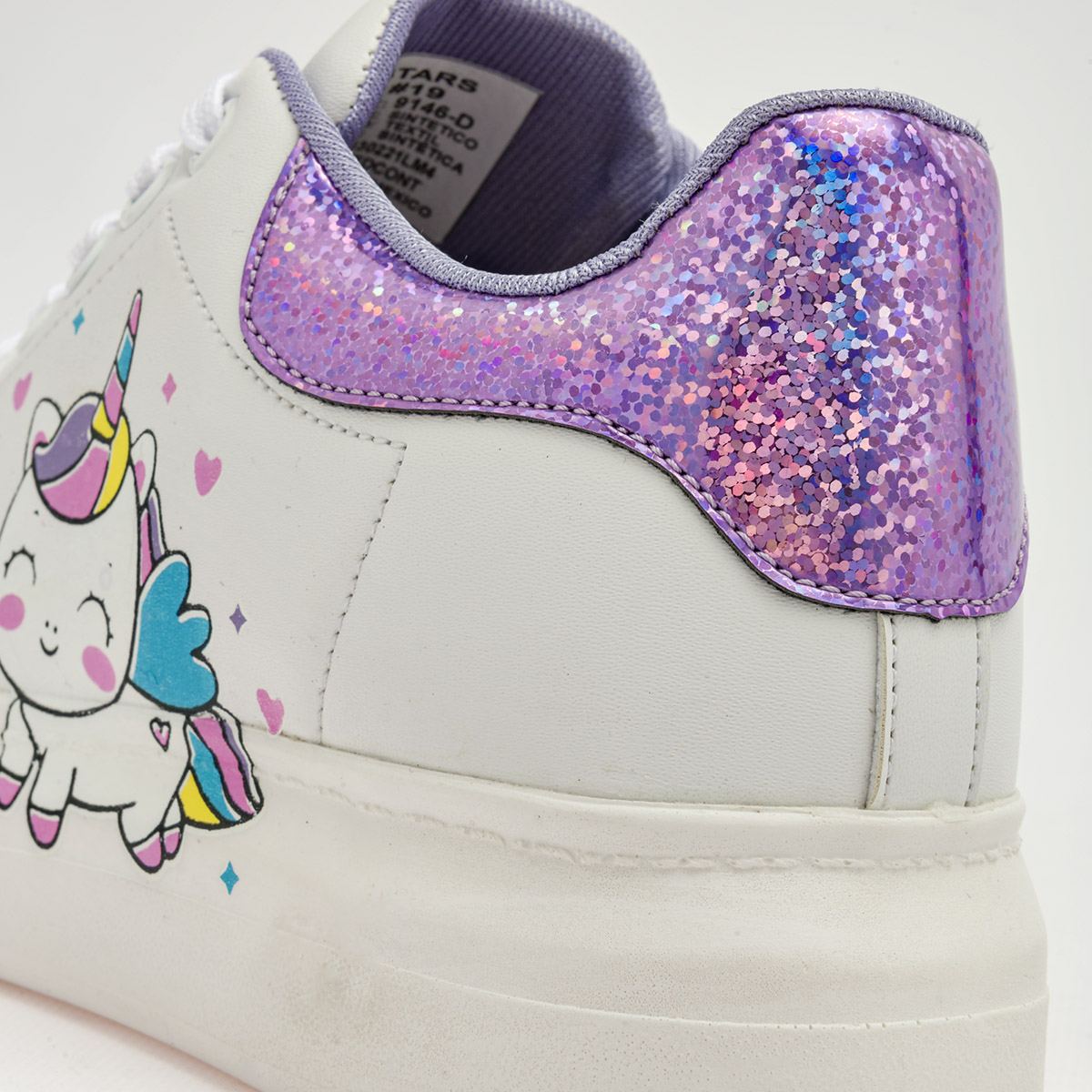Foto 5 pulgar | Stars Of The World Tenis Urbano Para Niña Blanco Multicolor