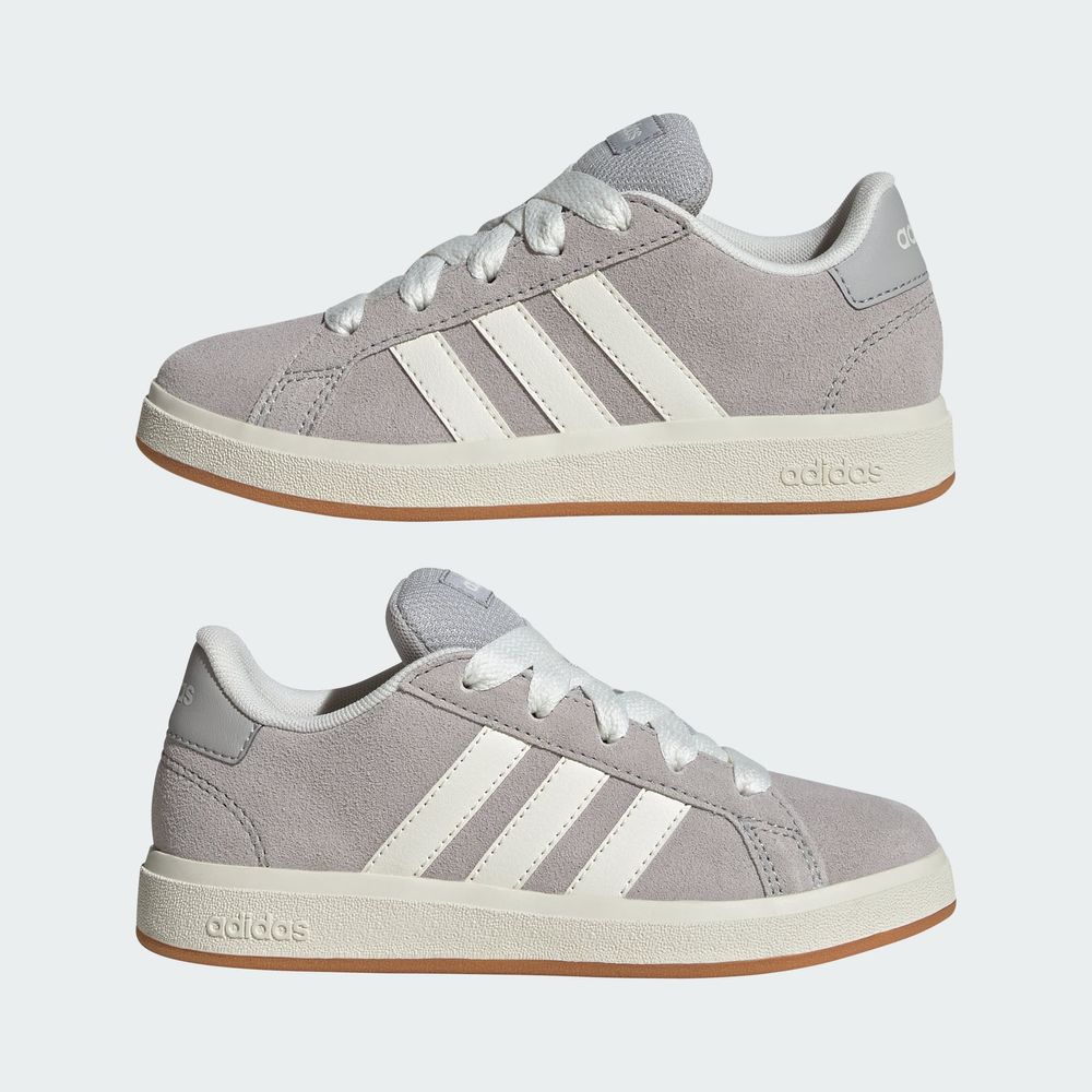 Foto 9 pulgar | Grand Court 00s K Adidas Gris Niños