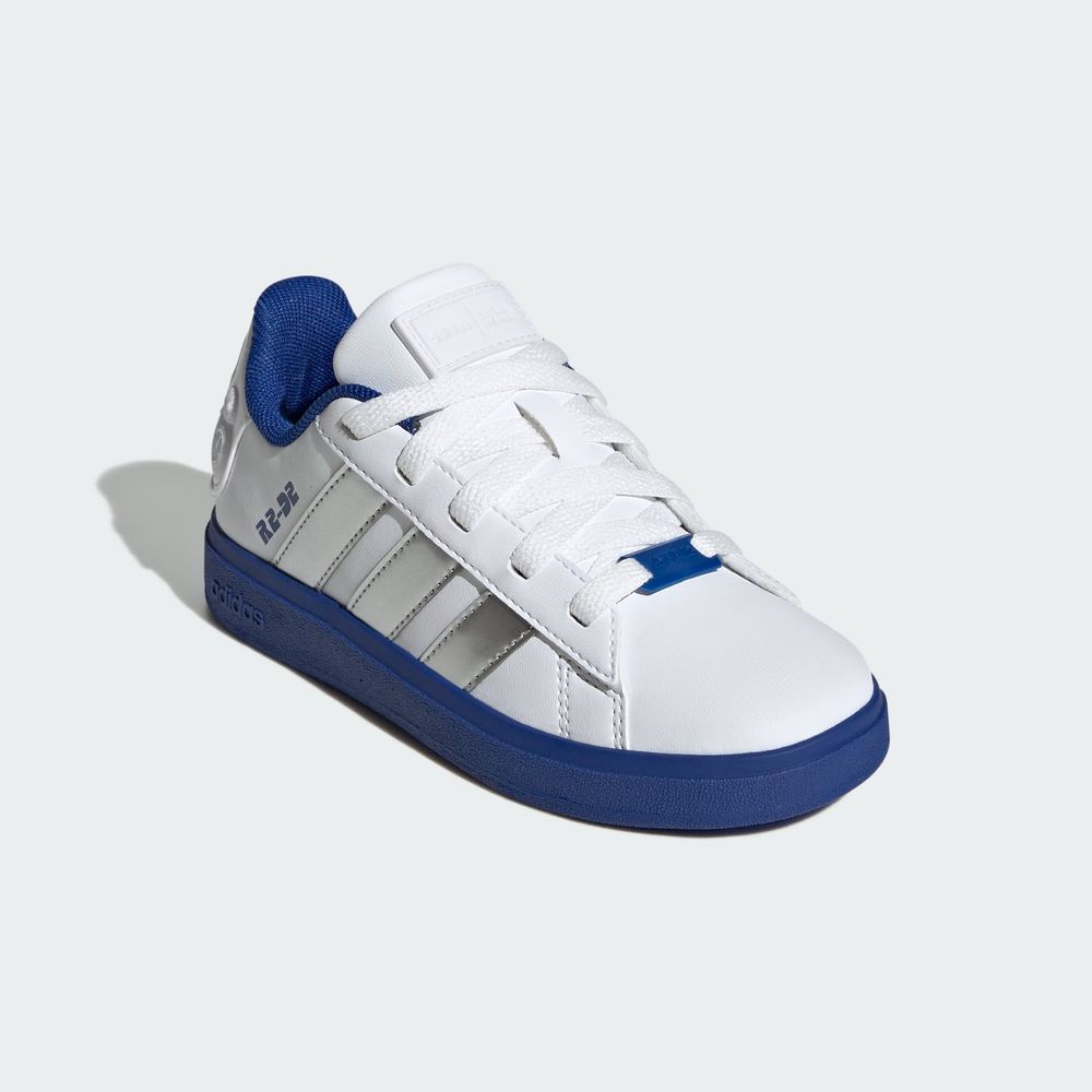 Foto 7 pulgar | Droids Grand Court 2.0 K Adidas Blanco Niños
