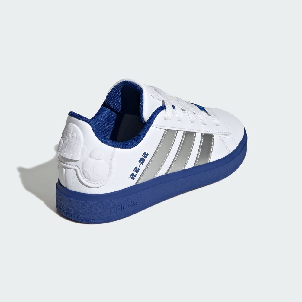 Foto 8 pulgar | Droids Grand Court 2.0 K Adidas Blanco Niños