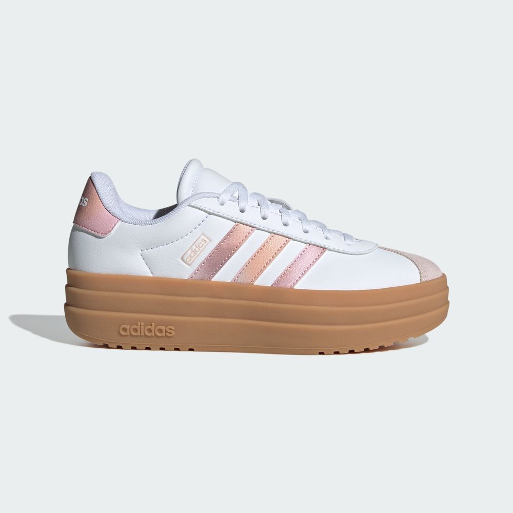 Foto 3 pulgar | Vl Court Bold J Adidas Blanco Niños