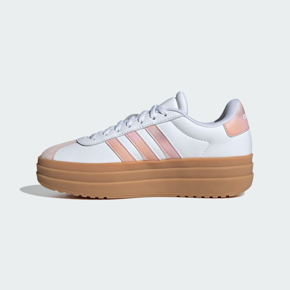 Foto 4 pulgar | Vl Court Bold J Adidas Blanco Niños