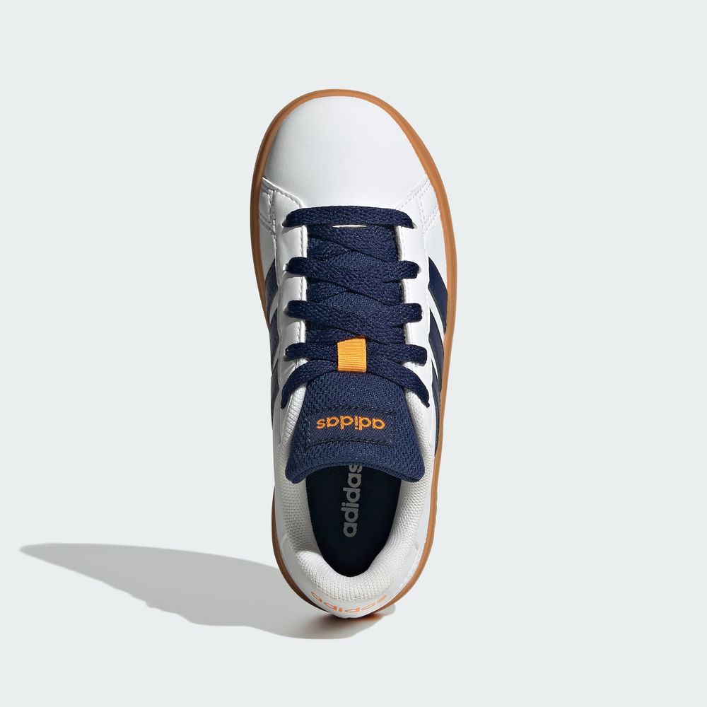 Foto 5 pulgar | Tenis Adidas Grand Court Lifestyle Para Tenis Con Cordones Adidas Blanco Niños