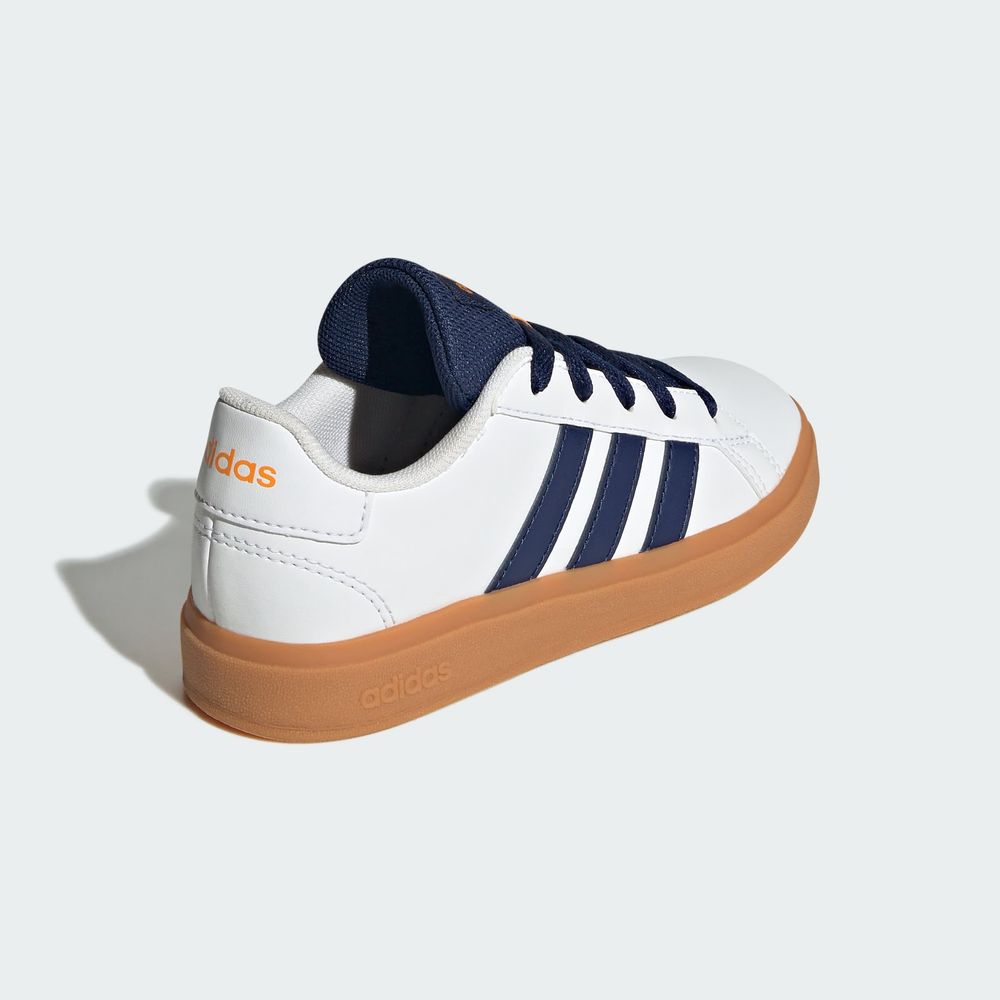 Foto 7 | Tenis Adidas Grand Court Lifestyle Para Tenis Con Cordones Adidas Blanco Niños