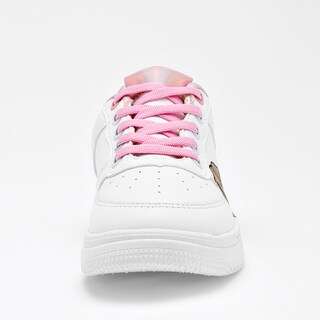 Foto 3 | Lady One Tenis Urbano Para Niña Blanco Camel Rosa