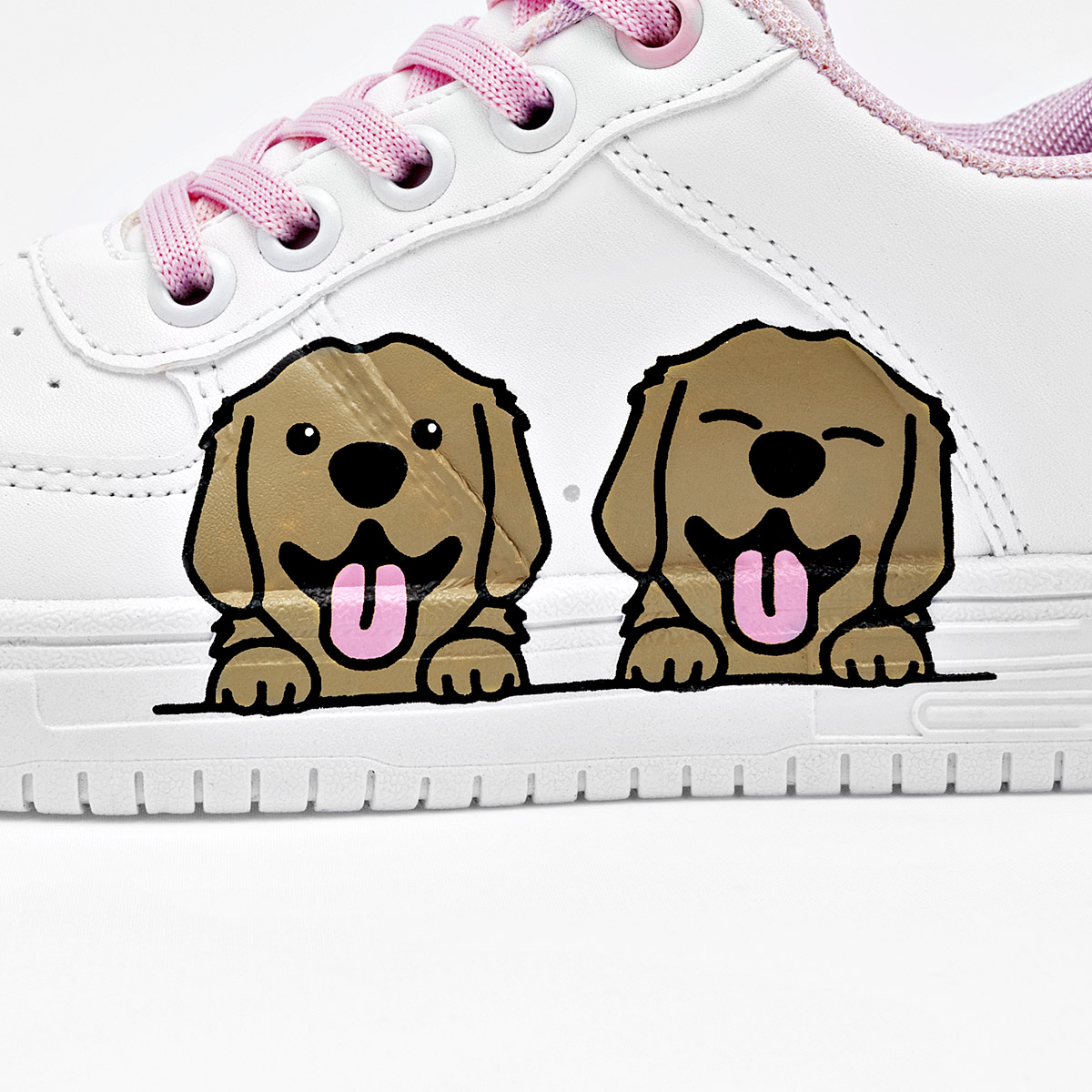 Foto 4 | Lady One Tenis Urbano Para Niña Blanco Camel Rosa