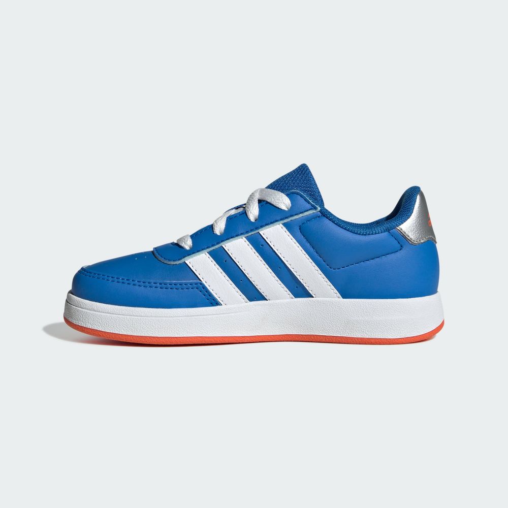 Foto 4 pulgar | Tenis Breaknet Lifestyle Adidas Court con Cordones Azules para Niños