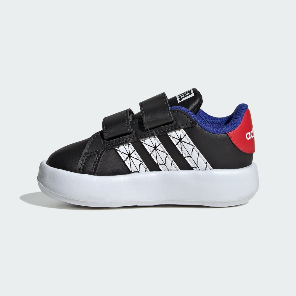 Foto 4 pulgar | Tenis Adidas X Marvel Spider-man Grand Court Kids Adidas Negro Niños