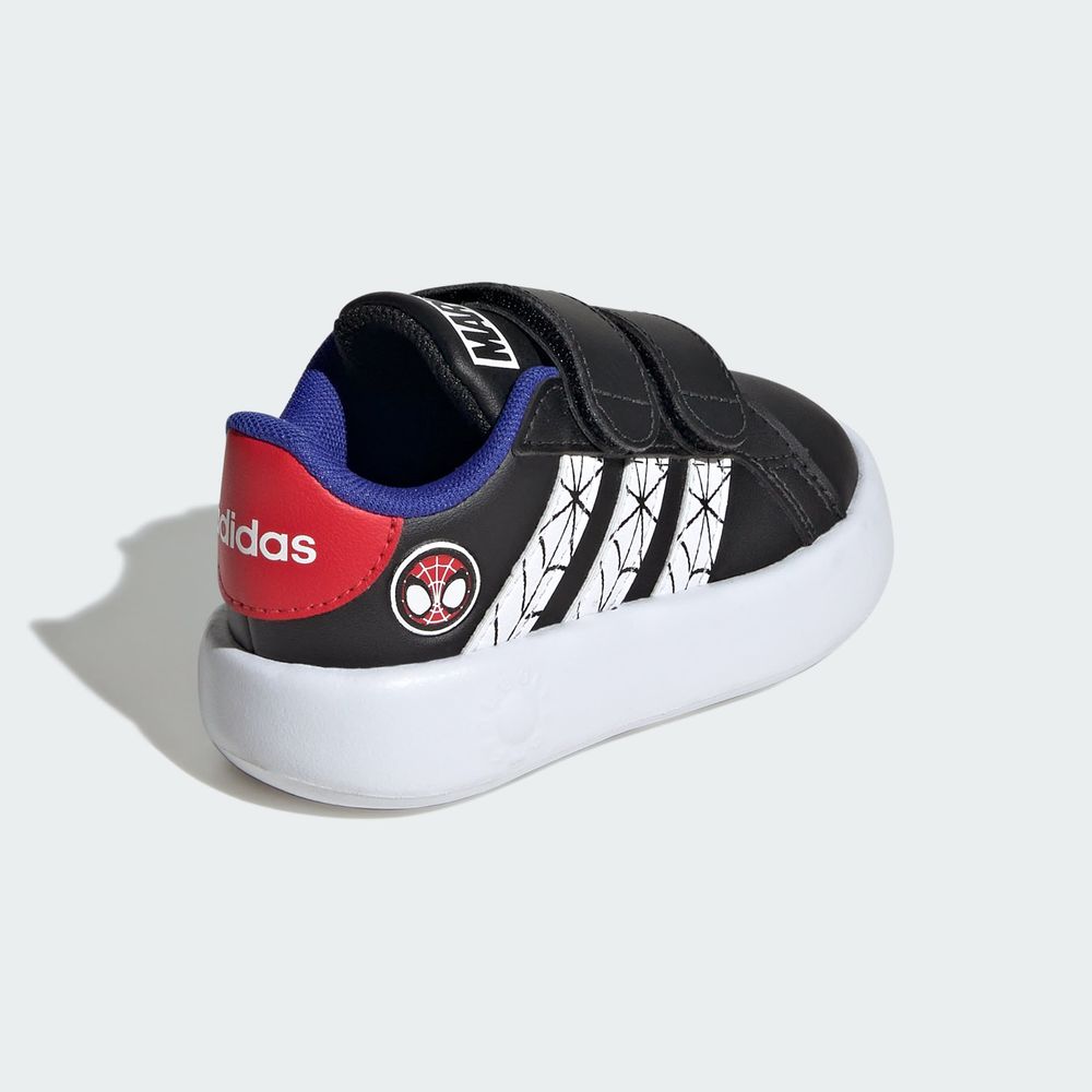 Foto 8 pulgar | Tenis Adidas X Marvel Spider-man Grand Court Kids Adidas Negro Niños