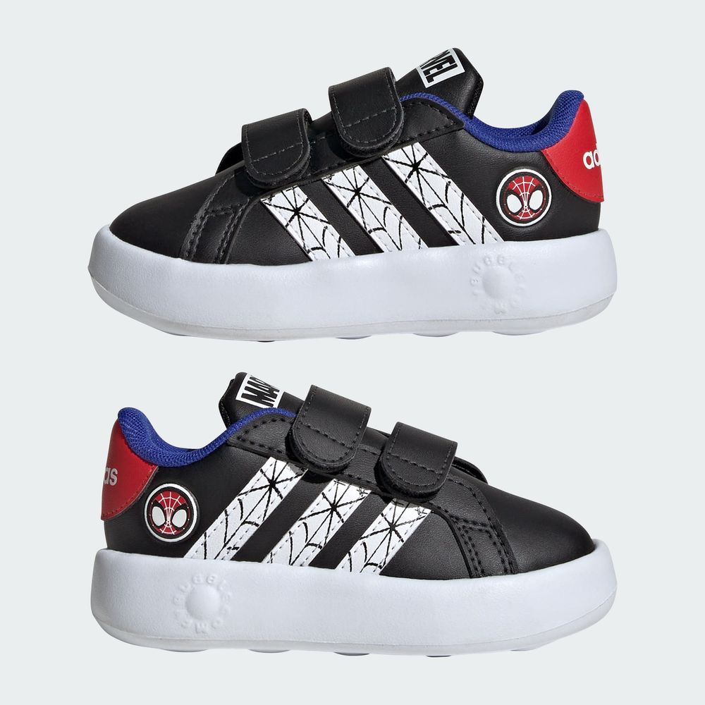 Foto 9 pulgar | Tenis Adidas X Marvel Spider-man Grand Court Kids Adidas Negro Niños