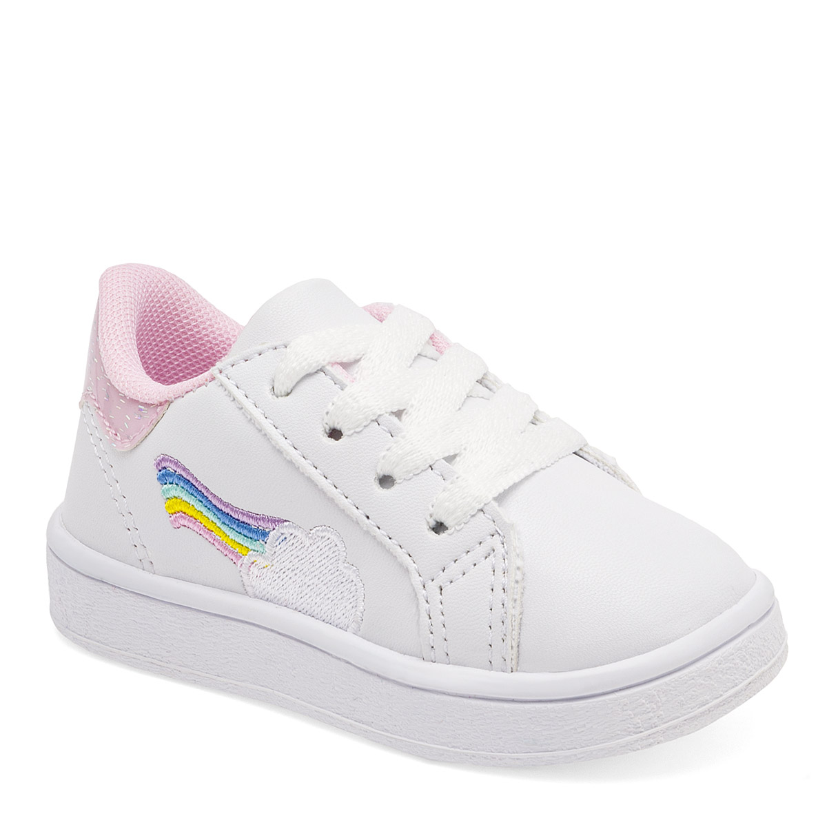 Foto 2 pulgar | Kids Vane Tenis Urbano Para Niña Blanco Rosa
