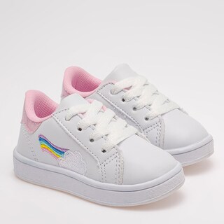 Foto 2 | Kids Vane Tenis Urbano Para Niña Blanco Rosa