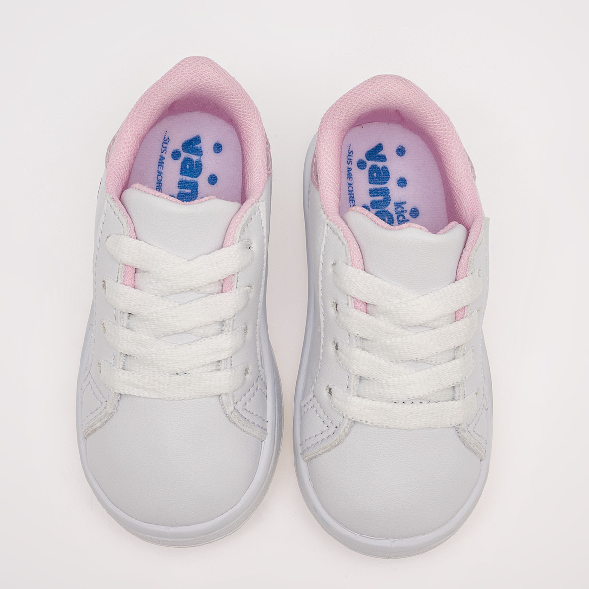 Foto 3 | Kids Vane Tenis Urbano Para Niña Blanco Rosa