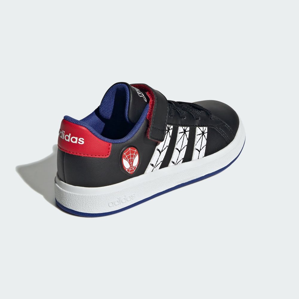 Foto 8 pulgar | Tenis Adidas X Marvel Spider-man Grand Court Kids Adidas Negro Niños