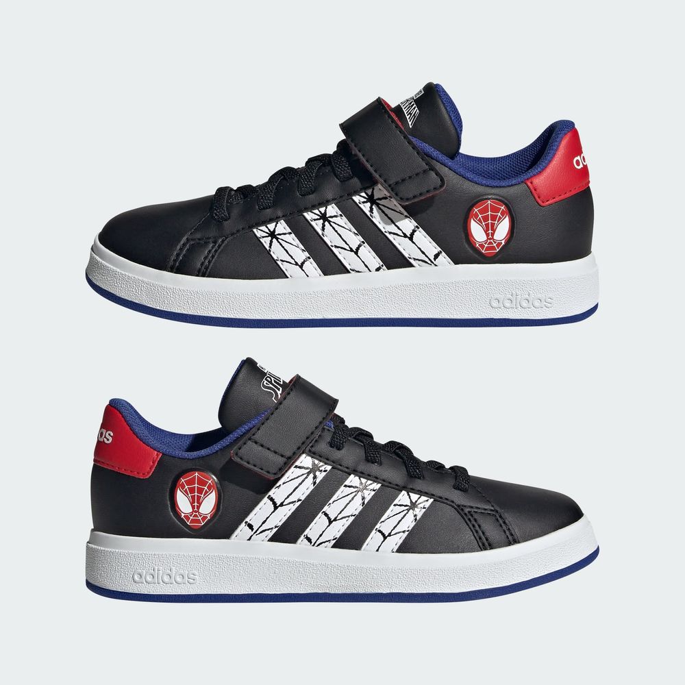 Foto 9 pulgar | Tenis Adidas X Marvel Spider-man Grand Court Kids Adidas Negro Niños