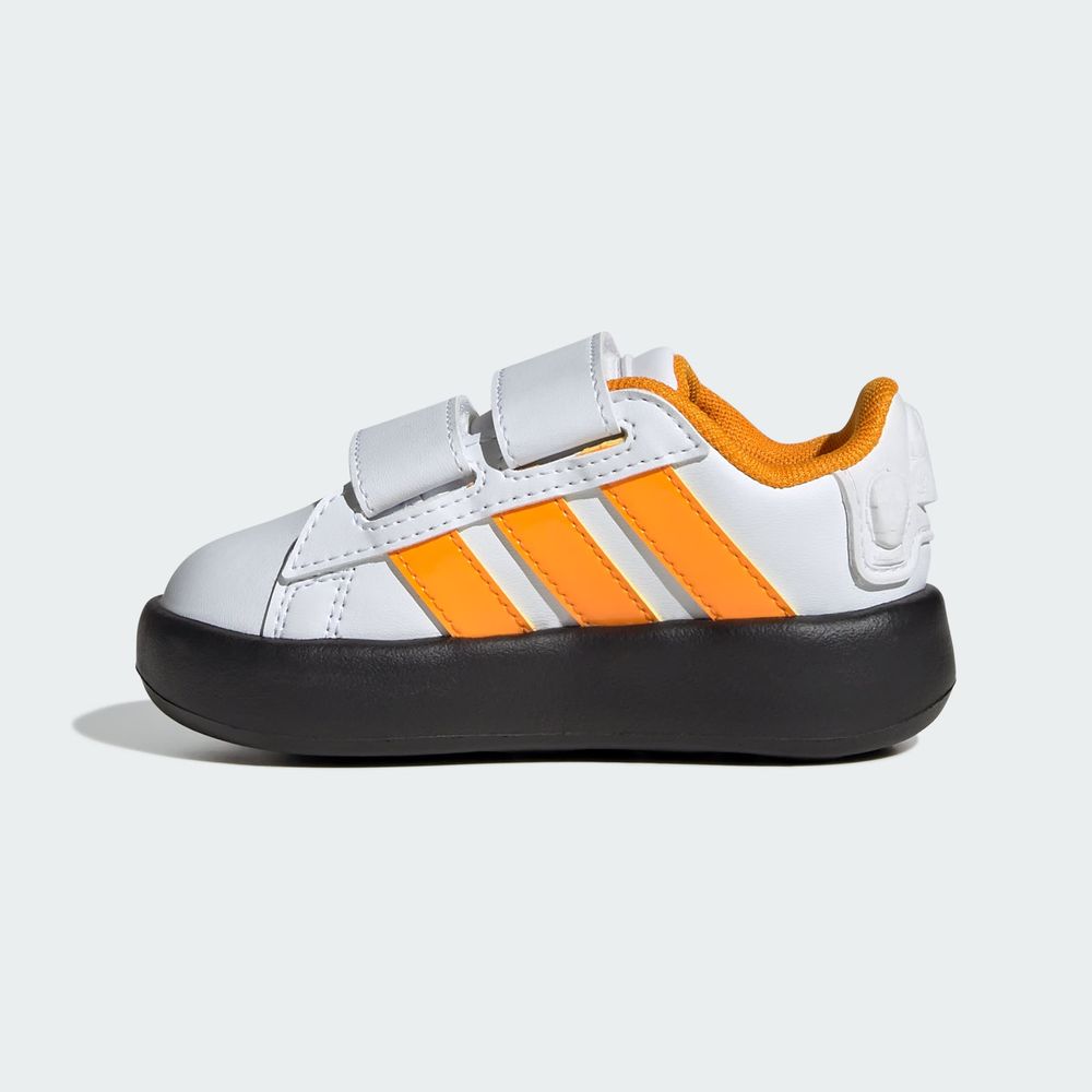 Foto 4 pulgar | Droids Grand Court Cf I Adidas Blanco Niños