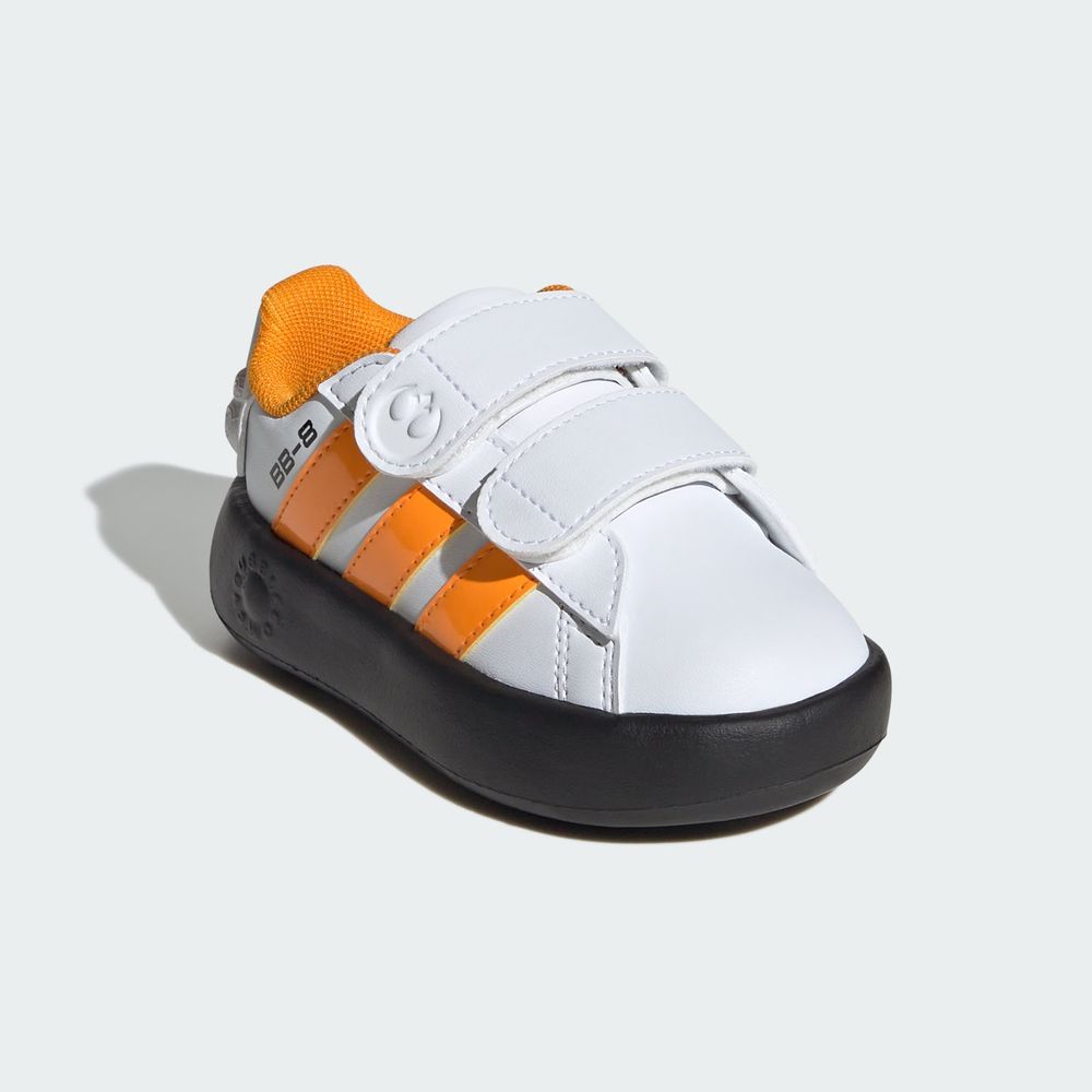 Foto 7 pulgar | Droids Grand Court Cf I Adidas Blanco Niños