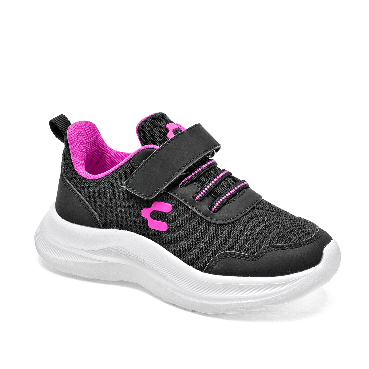 Foto 2 pulgar | Charly Tenis Urbano Para Niña Negro Fucsia, Importado, Hasta Agotar Existencia