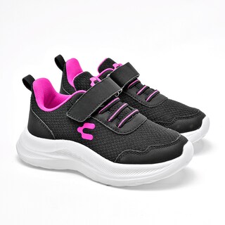 Foto 2 | Charly Tenis Urbano Para Niña Negro Fucsia, Importado, Hasta Agotar Existencia