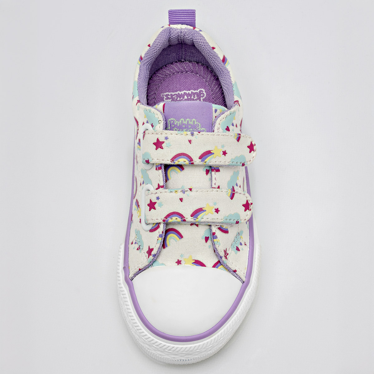 Foto 2 | Bubble Gummers Tenis Urbano Para Niña Blanco Multicolor