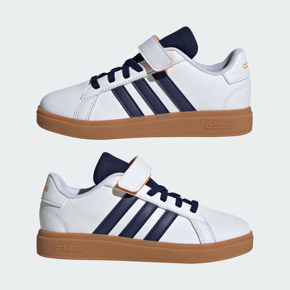 Foto 9 pulgar | Tenis Grand Court 2.0 Niños Adidas Blanco Niños