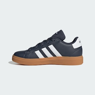 Foto 3 | Tenis Adidas Grand Court Lifestyle con Cordones Azules para Niños