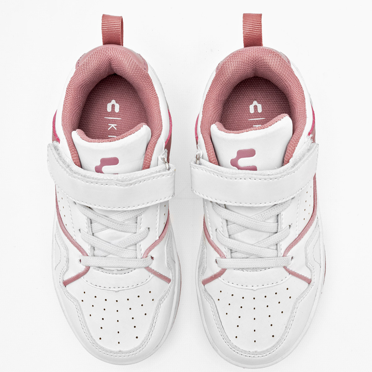 Foto 3 | Charly Tenis Urbano Para Niña Blanco Rosa, Importado, Hasta Agotar Existencia