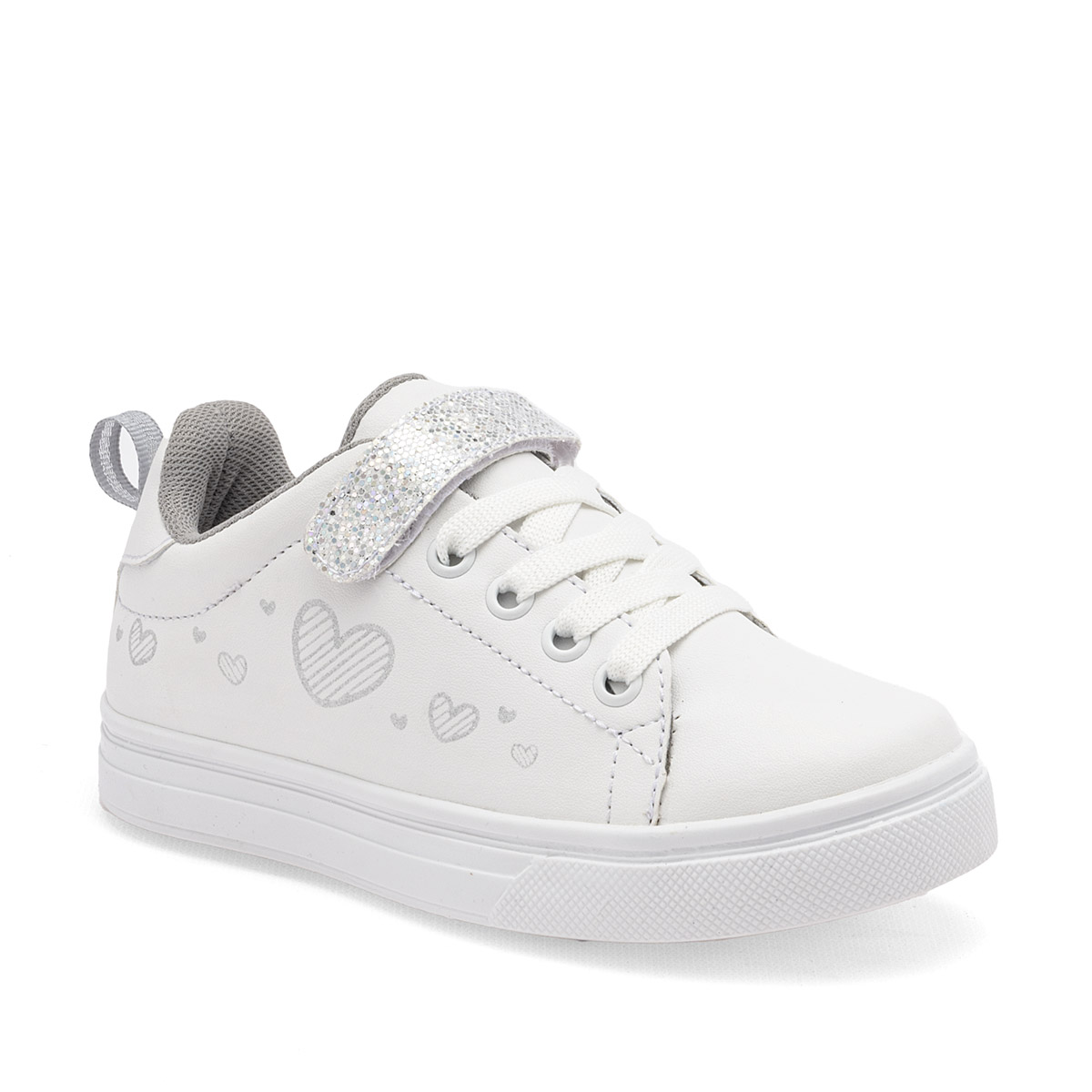 Foto 1 | C>libre Tenis Urbano Para Niña Blanco Plata