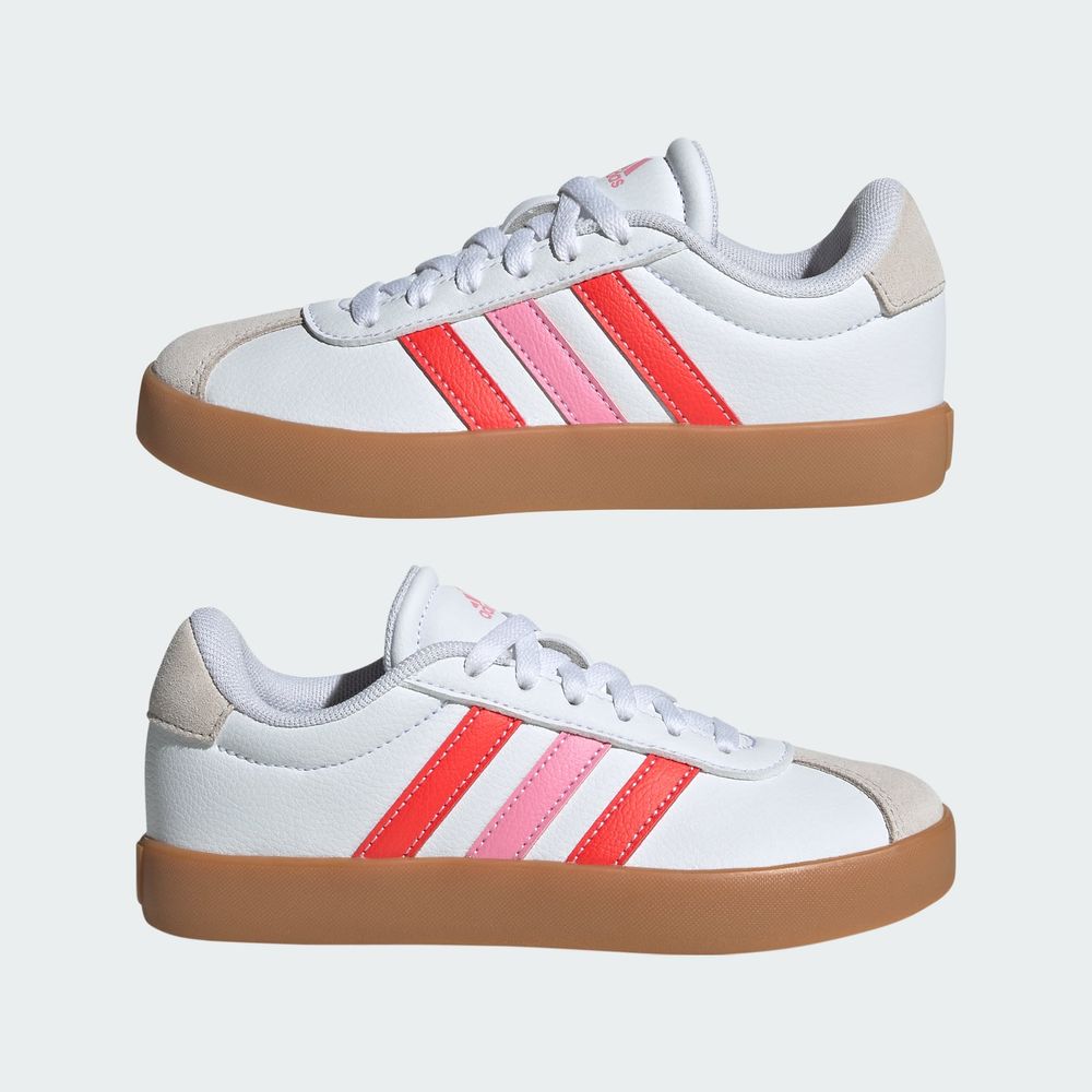 Foto 9 pulgar | Tenis Vl Adidas Court 3.0 Adidas Blancos para Niños