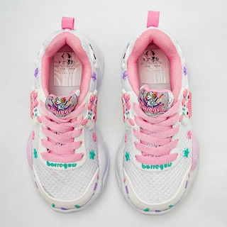 Foto 3 | Borreguis Tenis Urbano Para Niña Blanco Multicolor
