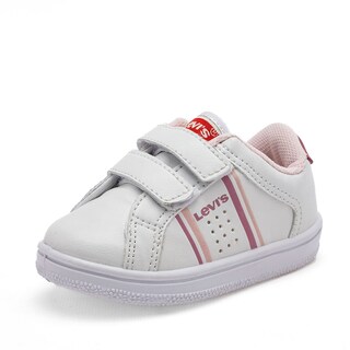 Foto 1 | Tenis Levi's Blanco y Rosa para Bebé Niña