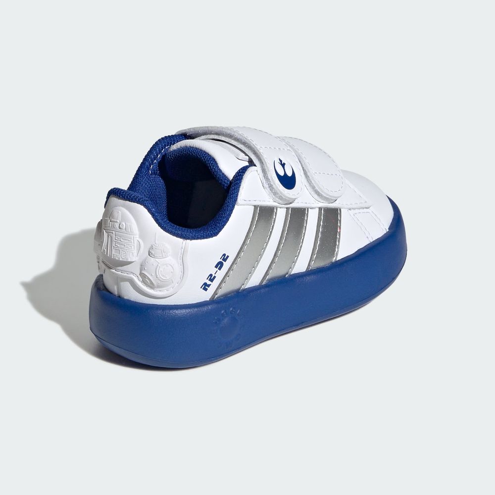 Foto 7 | Droids Grand Court Cf I Adidas Blanco Niños