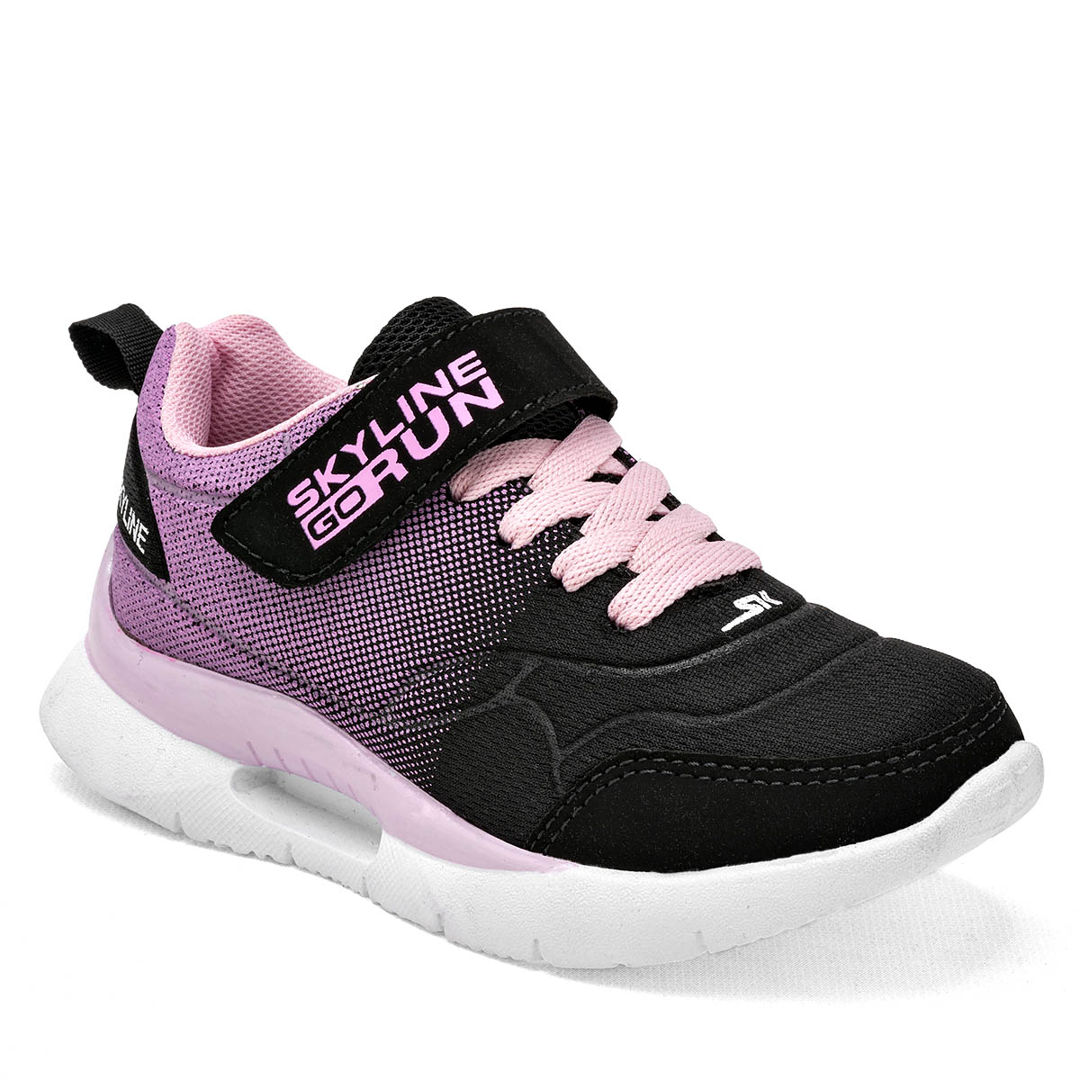 Foto 2 pulgar | Skyline Tenis Deportivo Para Niña Negro Rosa