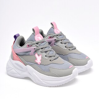 Foto 2 | American Fire Tenis Urbano Para Niña Gris Rosa Lila